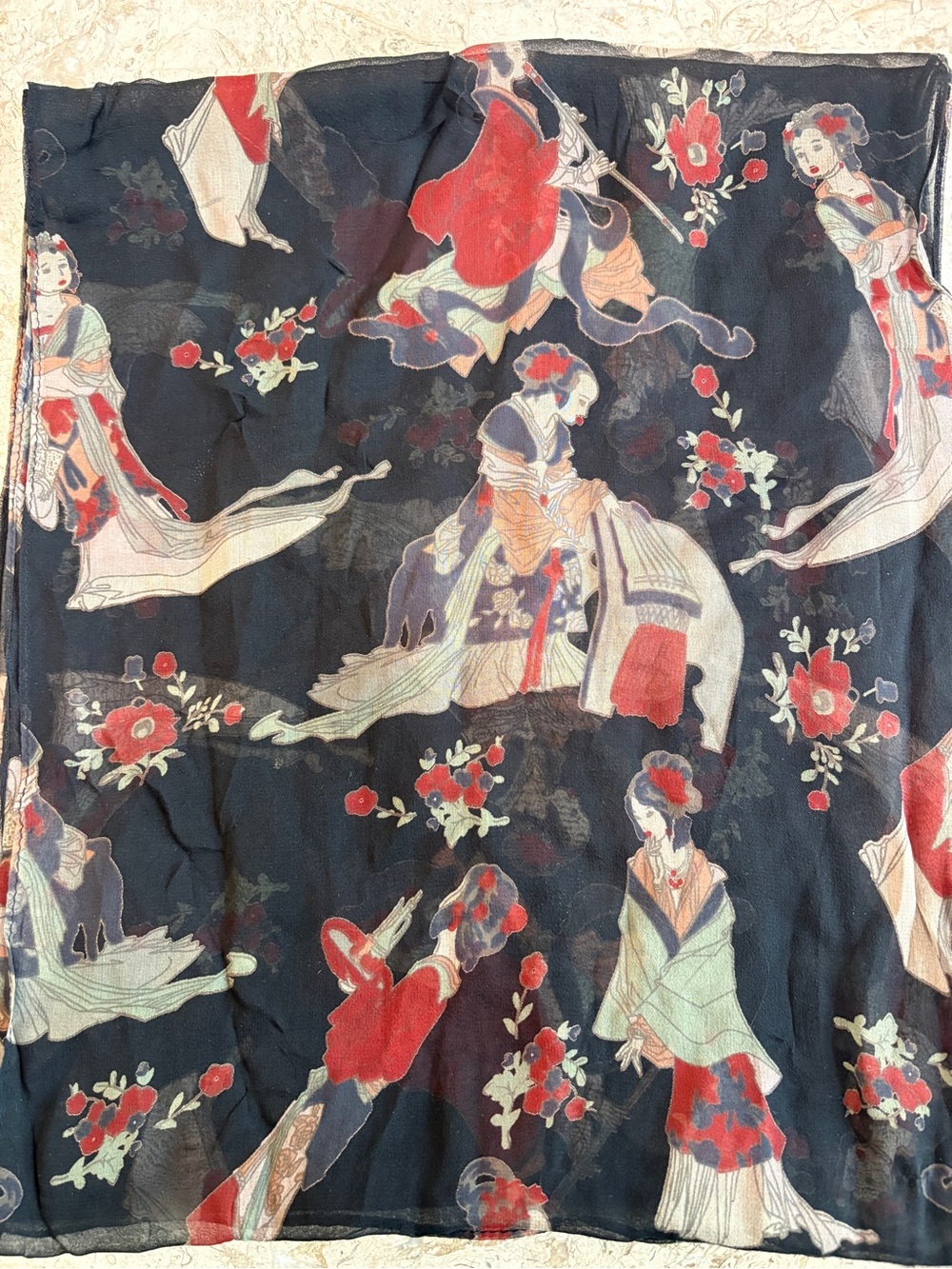 Silk Scarf by Banjara Rectangular